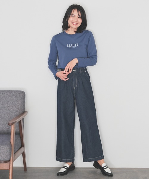GLACIER lusso(グラシアルッソ)の「ロゴプリントTシャツ(Tシャツ/カットソー・レディース・ホワイト×グリーン/ブラック/ブルー/ホワイト・L/LL/M/S)」の10枚目の写真