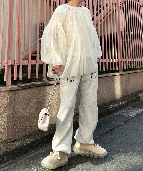 Alley Tokyo(アリートーキョー)の「プリントスエパン(スウェットパンツ・レディース・オートミール・FREE)」の16枚目の写真