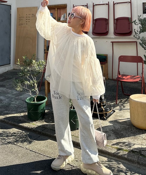 Alley Tokyo(アリートーキョー)の「プリントスエパン(スウェットパンツ・レディース・オートミール・FREE)」の15枚目の写真