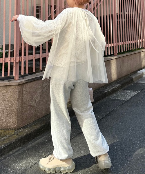 Alley Tokyo(アリートーキョー)の「プリントスエパン(スウェットパンツ・レディース・オートミール・FREE)」の8枚目の写真