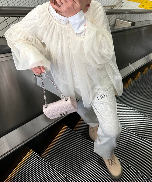 Alley Tokyo(アリートーキョー)の「プリントスエパン(スウェットパンツ・レディース・オートミール・FREE)」の5枚目の写真
