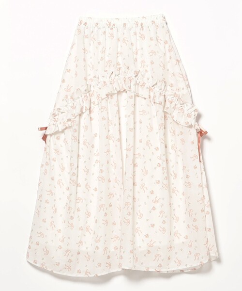 CAROLINA GLASER（カロリナ グレイサー）の「フラワーリボン スカート（スカート・レディース・ピンク/サックスブルー・MEDIUM/SMALL）」の16枚目の写真
