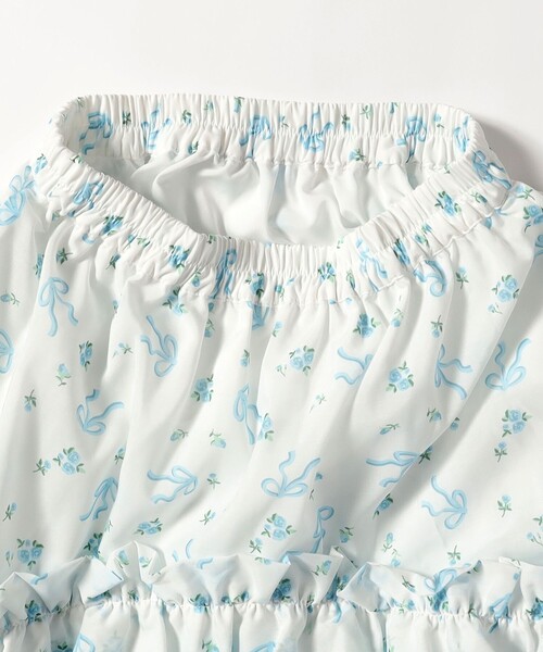 CAROLINA GLASER（カロリナ グレイサー）の「フラワーリボン スカート（スカート・レディース・ピンク/サックスブルー・MEDIUM/SMALL）」の10枚目の写真