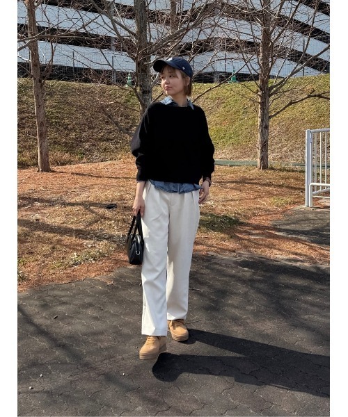 Chez toi(シェトワ)の「横リブドルマンプルオーバー(ニット/セーター・レディース・ブラック/ピンク/ブルー/アイボリー・FREE)」の10枚目の写真