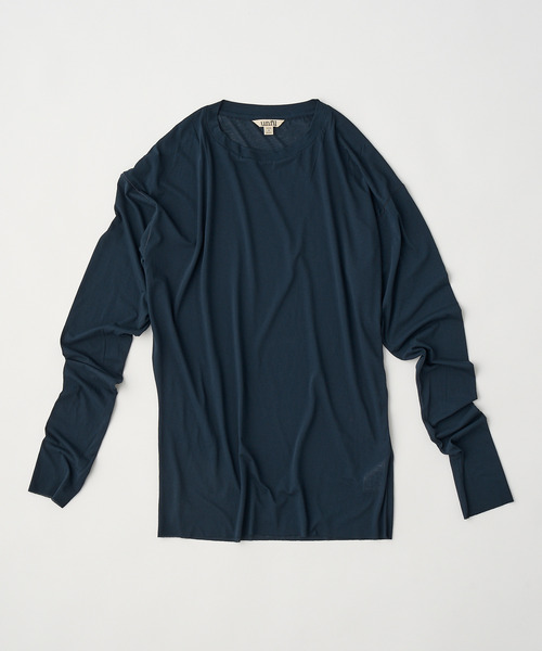 UNFIL(アンフィル)の「unfil アンフィル / twisted cotton sheer jersey long sleeve Tee ツイストコットンシアージャージーロングスリーブTシャツ / WVSP-UW113(Tシャツ/カットソー・レディース・ライトピンク/ライトブルー/ネイビー・1)」の3枚目の写真