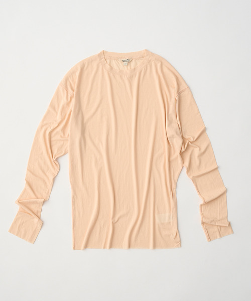 SALE！アンフィル unfil シアー 長袖Tシャツ レディース ツイストコットン カットソー WVSP-UW113 SALE！40%OFF】unfil アンフィル シアー 長袖Tシャツ twisted