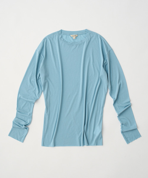 SALE！アンフィル unfil シアー 長袖Tシャツ レディース ツイストコットン カットソー WVSP-UW113 SALE！40%OFF】unfil アンフィル シアー 長袖Tシャツ twisted