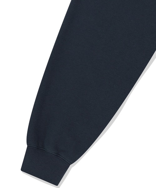 MAHAGRID(マハグリッド)の「『mahagrid/マハグリッド』 ARCH LOGO APPLIQUE HALF ZIP-UP SWEATSHIRT/アーチロゴアプリケーハーフZIPUPスウェット(スウェット・レディース・ライトグレー/ネイビー/パープル・M/L)」の16枚目の写真