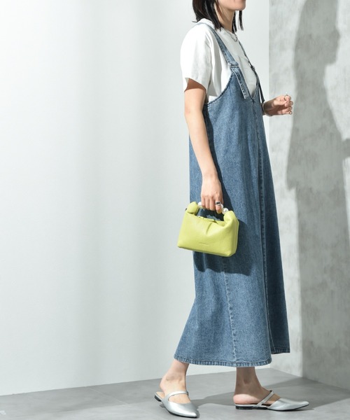 INTERPLANET(インタープラネット)の「ベルトデニムジャンスカ(ワンピース・レディース・ブルー/ブラック・FREE)」の7枚目の写真