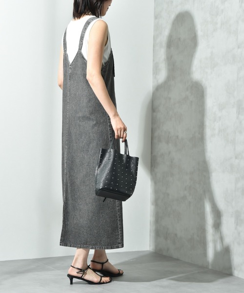 INTERPLANET(インタープラネット)の「ベルトデニムジャンスカ(ワンピース・レディース・ブルー/ブラック・FREE)」の12枚目の写真