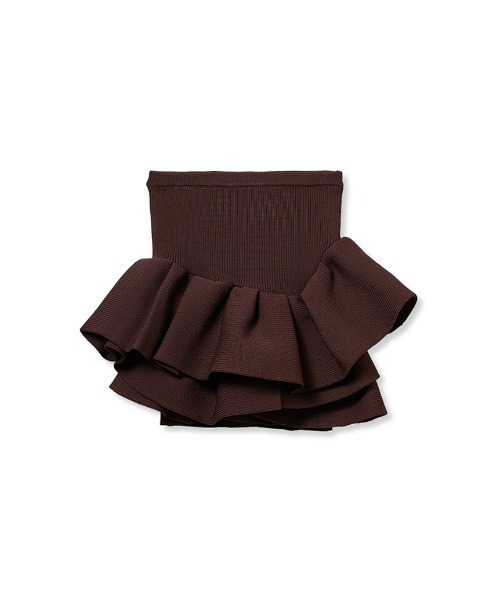 styling/（スタイリング）の「ラッフルニットベアトップ（ニット/セーター・レディース・ブラック/レッド/ベージュ/ブラウン/チャコールグレー/カーキ・FREE/F）」の19枚目の写真