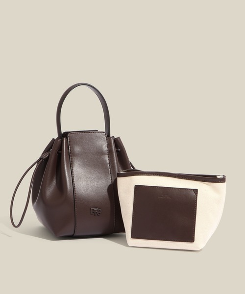 ROPE'(ロペ)の「RPロゴドロストミドルバッグ(ハンドバッグ・レディース・シルバー/ブラック/ホワイト/ベージュ系その他/ブラウン系その他・FREE)」の4枚目の写真