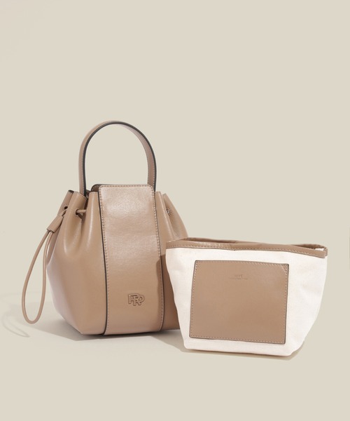 ROPE'(ロペ)の「RPロゴドロストミドルバッグ(ハンドバッグ・レディース・シルバー/ブラック/ホワイト/ベージュ系その他/ブラウン系その他・FREE)」の5枚目の写真