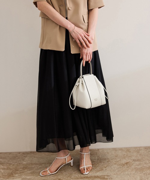 ROPE'(ロペ)の「RPロゴドロストミドルバッグ(ハンドバッグ・レディース・シルバー/ブラック/ホワイト/ベージュ系その他/ブラウン系その他・FREE)」の2枚目の写真