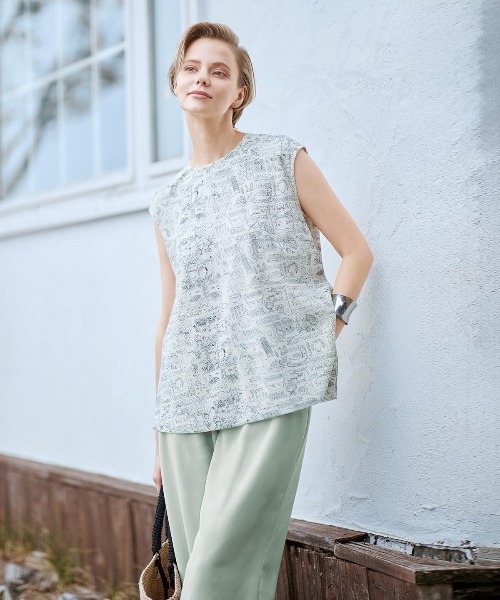STUDIO PICONE（スタジオピッコーネ）の「冷感速乾ソフトワイドパンツ（その他パンツ・レディース・ライトグリーン/キャメル/ネイビー・LL/L/M）」の16枚目の写真