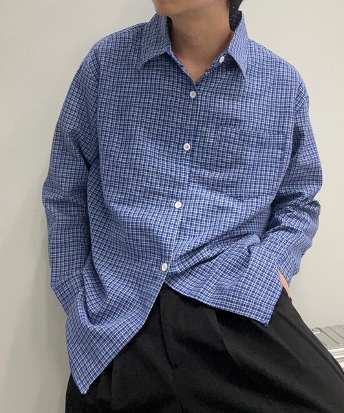 ユニセックス】ベーシックチェックシャツ（シャツ/ブラウス