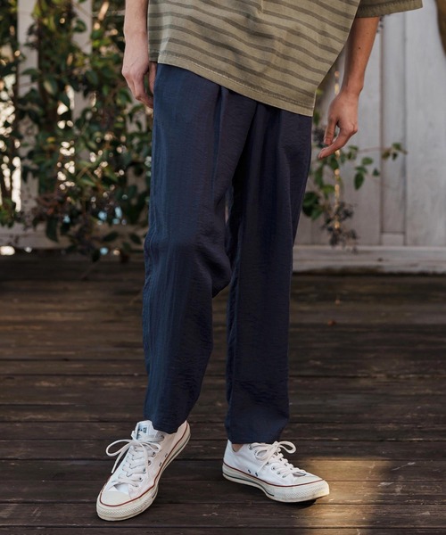 mp13293- 麻混イージーパンツ