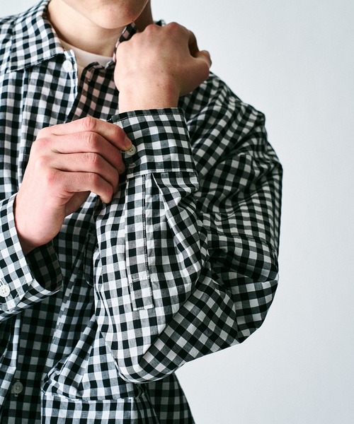 417 EDIFICE（フォーワンセブンエディフィス）の「【ZOZO限定】デタッチャブル ハンティングシャツ（シャツ/ブラウス・メンズ・グリーン/ブラック/オレンジ系その他/ブルー系その他/ブラック×ホワイト・S/M/L/XL）」の22枚目の写真