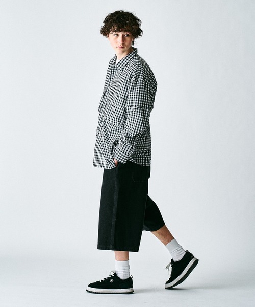 417 EDIFICE（フォーワンセブンエディフィス）の「【ZOZO限定】デタッチャブル ハンティングシャツ（シャツ/ブラウス・メンズ・グリーン/ブラック/オレンジ系その他/ブルー系その他/ブラック×ホワイト・S/M/L/XL）」の13枚目の写真