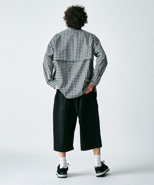 417 EDIFICE（フォーワンセブンエディフィス）の「【ZOZO限定】デタッチャブル ハンティングシャツ（シャツ/ブラウス・メンズ・グリーン/ブラック/オレンジ系その他/ブルー系その他/ブラック×ホワイト・S/M/L/XL）」の14枚目の写真