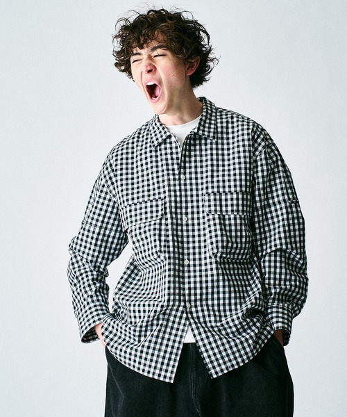 417 EDIFICE（フォーワンセブンエディフィス）の「【ZOZO限定】デタッチャブル ハンティングシャツ（シャツ/ブラウス・メンズ・グリーン/ブラック/オレンジ系その他/ブルー系その他/ブラック×ホワイト・S/M/L/XL）」の16枚目の写真