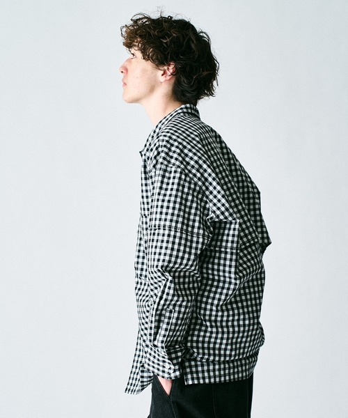 417 EDIFICE（フォーワンセブンエディフィス）の「【ZOZO限定】デタッチャブル ハンティングシャツ（シャツ/ブラウス・メンズ・グリーン/ブラック/オレンジ系その他/ブルー系その他/ブラック×ホワイト・S/M/L/XL）」の17枚目の写真