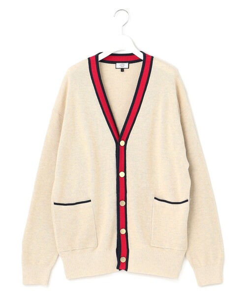 J.PRESS YORK STREET(ジェイプレスヨークストリート)の「【UNISEX】コットンベーシック カーディガン(カーディガン/ボレロ・メンズ・ライトグレー系/ネイビー系/アイボリー系・MEDIUM/LARGE/SMALL)」の2枚目の写真