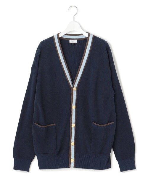 J.PRESS YORK STREET(ジェイプレスヨークストリート)の「【UNISEX】コットンベーシック カーディガン(カーディガン/ボレロ・メンズ・ライトグレー系/ネイビー系/アイボリー系・MEDIUM/LARGE/SMALL)」の3枚目の写真