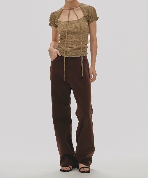 TODAYFUL（トゥデイフル）の「2way Sheer Knittops（Tシャツ