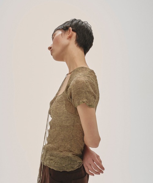 2way Sheer Knittops（Tシャツ/カットソー）｜TODAYFUL