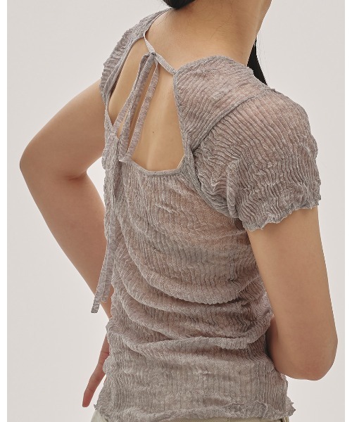 2way Sheer Knittops（Tシャツ/カットソー）｜TODAYFUL