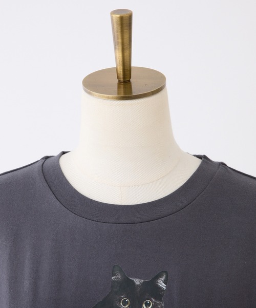 one after another NICE CLAUP（ワンアフターアナザーナイスクラップ）の「アソートTシャツ（Tシャツ/カットソー・レディース・オフホワイト/スミクロ/ホワイト系その他/サックスブルー・FREE）」の8枚目の写真