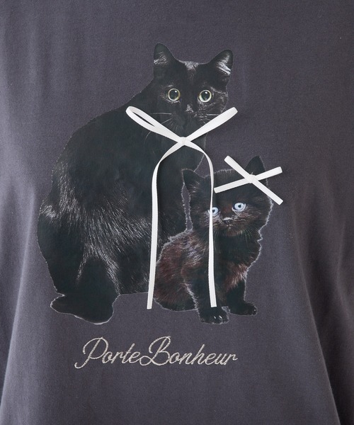 one after another NICE CLAUP（ワンアフターアナザーナイスクラップ）の「アソートTシャツ（Tシャツ/カットソー・レディース・オフホワイト/スミクロ/ホワイト系その他/サックスブルー・FREE）」の9枚目の写真