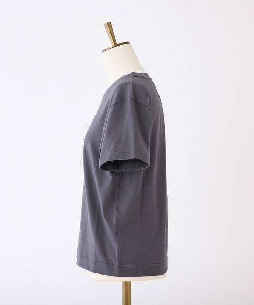 one after another NICE CLAUP（ワンアフターアナザーナイスクラップ）の「アソートTシャツ（Tシャツ/カットソー・レディース・オフホワイト/スミクロ/ホワイト系その他/サックスブルー・FREE）」の6枚目の写真