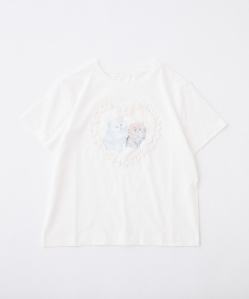 one after another NICE CLAUP（ワンアフターアナザーナイスクラップ）の「アソートTシャツ（Tシャツ/カットソー・レディース・オフホワイト/スミクロ/ホワイト系その他/サックスブルー・FREE）」の22枚目の写真