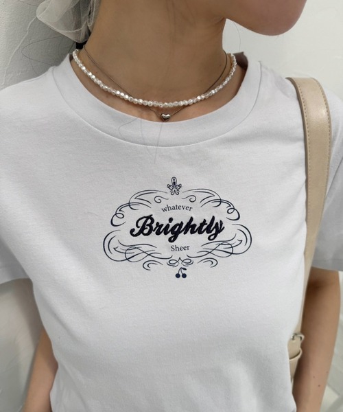 one after another NICE CLAUP（ワンアフターアナザーナイスクラップ）の「アソートTシャツ（Tシャツ/カットソー・レディース・オフホワイト/スミクロ/ホワイト系その他/サックスブルー・FREE）」の16枚目の写真