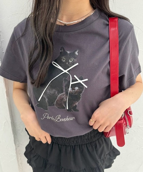 one after another NICE CLAUP（ワンアフターアナザーナイスクラップ）の「アソートTシャツ（Tシャツ/カットソー・レディース・オフホワイト/スミクロ/ホワイト系その他/サックスブルー・FREE）」の21枚目の写真
