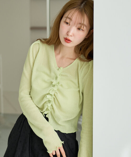 Kastane - kastane シャーリングTee セール】シャーリングTee（Tシャツ/カットソー）｜Kastane