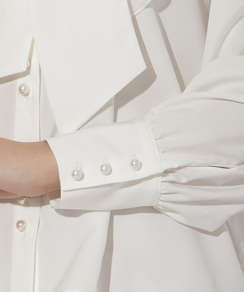 WILLSELECTION(ウィルセレクション)の「ラッフルボウタイブラウス(シャツ/ブラウス・レディース・オフホワイト/ピンク/ブルー・FREE)」の15枚目の写真