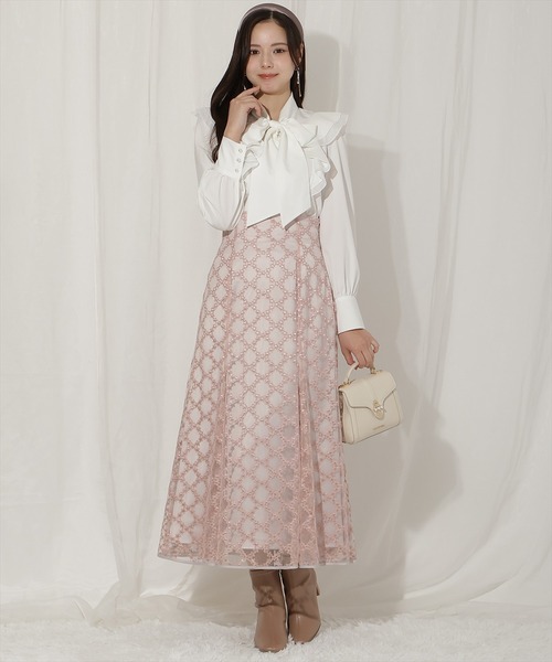 WILLSELECTION(ウィルセレクション)の「ラッフルボウタイブラウス(シャツ/ブラウス・レディース・オフホワイト/ピンク/ブルー・FREE)」の16枚目の写真