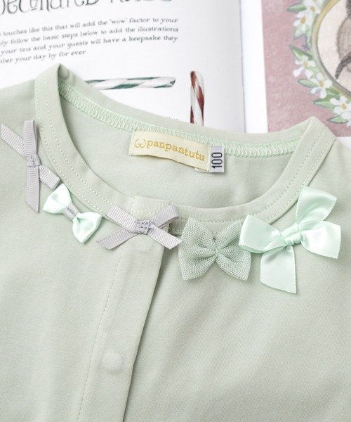 panpantutu（パンパンチュチュ）の「UVcutデコレーションカーディガン(80-100cm)（カーディガン/ボレロ・キッズ・ベビーピンク/ミント・100cm/80ｃｍ/90cm）」の3枚目の写真