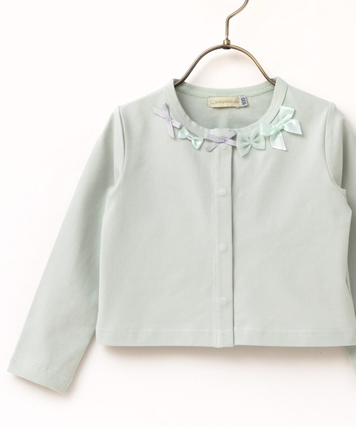 panpantutu（パンパンチュチュ）の「UVcutデコレーションカーディガン(80-100cm)（カーディガン/ボレロ・キッズ・ベビーピンク/ミント・100cm/80ｃｍ/90cm）」の11枚目の写真