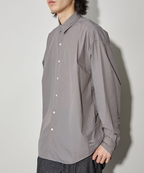 CITEN（シテン）の「＜CITEN＞ナイロンオーバーシャツ（シャツ/ブラウス・メンズ・ブラック/グレー・M/L）」の2枚目の写真