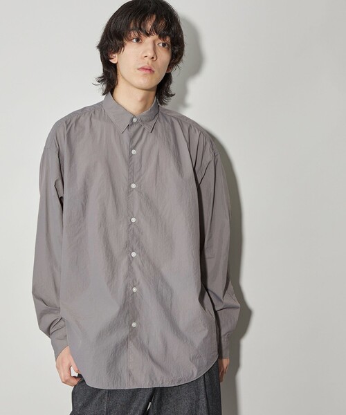 CITEN（シテン）の「＜CITEN＞ナイロンオーバーシャツ（シャツ/ブラウス・メンズ・ブラック/グレー・M/L）」の3枚目の写真