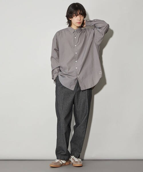 CITEN（シテン）の「＜CITEN＞ナイロンオーバーシャツ（シャツ/ブラウス・メンズ・ブラック/グレー・M/L）」の4枚目の写真