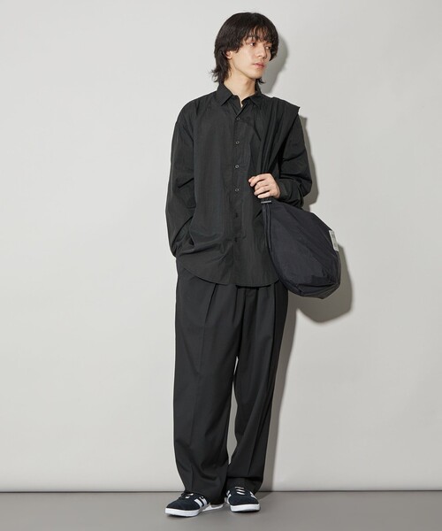 CITEN（シテン）の「＜CITEN＞ナイロンオーバーシャツ（シャツ/ブラウス・メンズ・ブラック/グレー・M/L）」の6枚目の写真