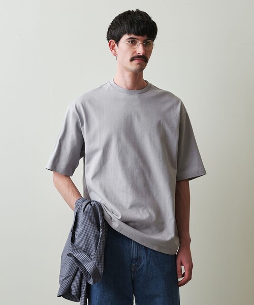 Steven Alan(スティーブンアラン)の「<Steven Alan> オーガニックコットン ショートスリーブ Tシャツ BOLD(Tシャツ/カットソー・メンズ・ロイヤルブルー/ホワイト/ライトグレー/ブラック/ライトピンク/ダークグレー/パープル・S/M/L/XL)」の13枚目の写真