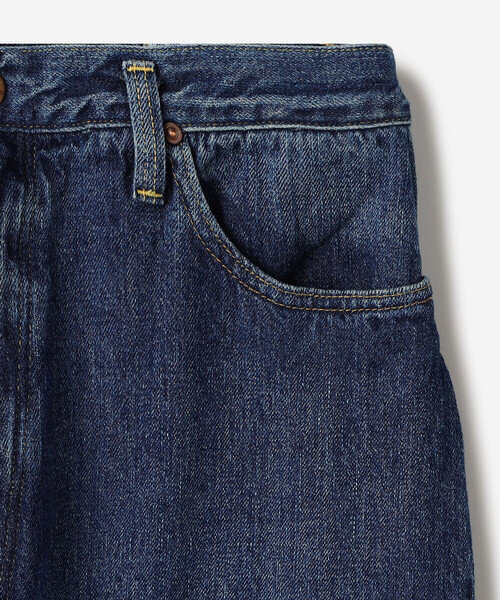 orSlow（オアスロウ）の「orSlow | HIGH WAIST SELVEDGE DENIM PANTS USED WOMEN（デニムパンツ・レディース・ブルー・1/2/3）」の5枚目の写真