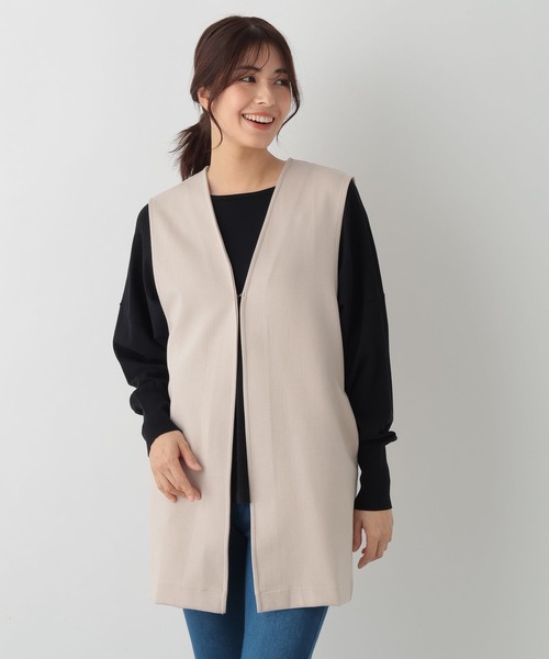 FOUND GOOD(ファウンドグッド)の「ダンボールジレ(その他トップス・レディース・ベージュ/ブラック/グレー系5・M/L)」の3枚目の写真