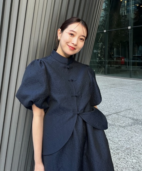 y/m by 村岡美里 スタンドカラーコート y/m by村岡 美里 スタンド